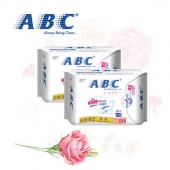 ABC卫生巾棉柔超级薄日用240mm 8片*2包