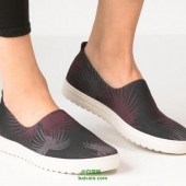 ECCO 爱步 法拉 女士印花一脚蹬板鞋 4折 $47.99 到手￥400