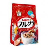 卡鲁比（Calbee） 水果果仁 谷物冲饮麦片800g*6 方便营养