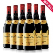 桃乐丝 公牛血金标干红葡萄酒 750ml*6支