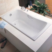 科勒（KOHLER）  K-17270T-GR 百利事铸铁浴缸 (包含科勒原装扶手和原装去水）