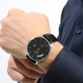 依度（Edox） 83010-3N-NIN男士自动机械表 Les Vauberts