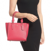 蔻驰（COACH） Polish Pebble 24 Carryall 女士手提包 鹅卵石纹真皮材质