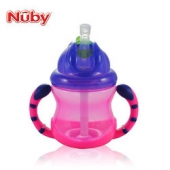 Nuby 努比 双耳防漏吸管杯 240ml 折23元（双重优惠）