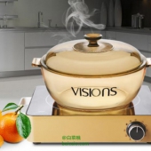 VISIONS 康宁 VHS-220-GD/CN电陶炉+4L透明锅组合  ￥799包邮