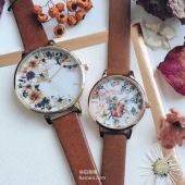 文艺小清新 Olivia Burton 全线8折，女士花园系列时尚腕表 多色 £64 凑单直邮到手￥540