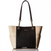 Calvin Klein 女士真皮单肩手提包 $69.85  到手￥580