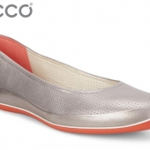 限尺码，ECCO 爱步 迪莱系列 女士真皮平底鞋 3.8折$49.99 到手￥425
