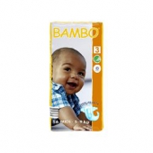 折0.89元/片！BAMBO 班博 经典系列3号纸尿裤 S码 56片装  49元