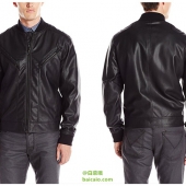 限尺码，Kenneth Cole REACTION 男士仿皮飞行员夹克 1.5折 Prime会员凑单免费直邮含税到手￥124