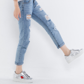 Tata/他她  专柜同款牛皮休闲女单鞋2KE33CM6