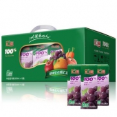汇源果汁100%葡萄汁200mlx12盒