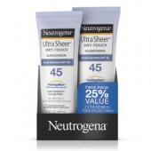Prime会员：Neutrogena露得清 SPF45 清透防晒乳 88ml*2支