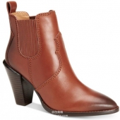 再降8刀，COACH 蔻驰 女士真皮短靴 2色 新低2.3折$79.99 到手￥680