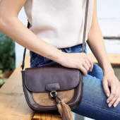弗莱（FRYE）   Clara Saddle 女士斜挎包