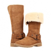 UGG 女士经典牛麂皮休闲高帮长靴