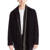 Calvin Klein Wool Scarf 男士羊毛大衣 带围巾