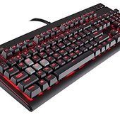 中亚prime会员免邮！Corsair 海盗船 STRAFE 惩戒者 背光机械键盘 红光红轴 到手约520元