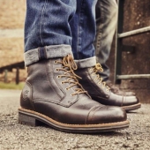 Timberland 添柏岚 6英寸男士防水真皮中筒靴 4折$76 到手￥680