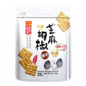 中国台湾进口 星瑀 Wise Star 芝麻胡椒饼干 100克*2件