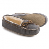 迷你唐卡（MINNETONKA） Cally Moccasins 女士真皮室内鞋 三色可选