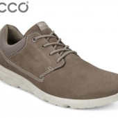 限42码，ECCO 爱步 卡尔加 男士真皮休闲鞋 $63.66 到手￥540