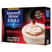 Maxwell House 麦斯威尔 经典卡布奇诺咖啡 12条 216g    18.3元（36.6元，满199-100券）