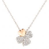 施华洛世奇（SWAROVSKI） Better Clover 玫瑰金四叶草项链