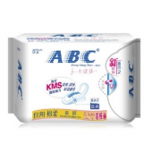 ABC 日用超极薄棉柔排湿表层卫生巾8片