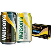 Watsons 屈臣氏 苏打水 原味330ml*20听 + 柠檬草味330ml*4听