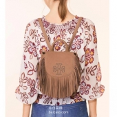 Tory Burch 托里·伯奇 女士真皮流苏双肩包 两色 $199 到手￥1450