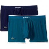 法国 鳄鱼 Lacoste 弹力棉 男Trunk紧身平角内裤 2条装