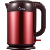 Midea 美的 H215E4B 双层防烫全钢电水壶 红色 1.5L