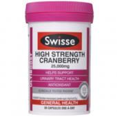 Swisse强效蔓越莓精华胶囊（预防妇科炎症/卵巢保养）30粒X2