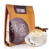 果咖（FRUTTEE）特浓咖啡 进口速溶咖啡豆粉 特浓 18g*20条