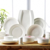 IJARL 亿嘉 白瓷 28头陶瓷 餐具 套装加两件凑单品3.9元两件【京东超市】妙洁 金柔百洁布2片装6009