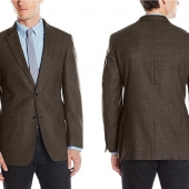 Tommy Hilfiger 男士羊毛混纺西装 $42.49  到手￥425