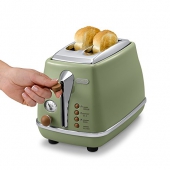 德龙（Delonghi） CTO2003 多士炉 橄榄绿 复古优雅