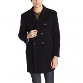 Tommy Hilfiger Mens Burbank Double Breasted Walker Coat