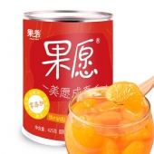 果秀 糖水砀山黄桃+蜜桔罐头 425g*4罐