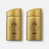 小金瓶# 资生堂 安耐晒 新版防晒露液 60ml*2瓶