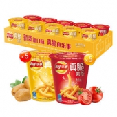 Lay's乐事 零食 真脆薯条 10连杯 折24.9元（49.9，满99-50）