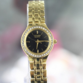 西铁城（CITIZEN） EJ6042-56E 光动能女士手表  施华洛世奇镶钻