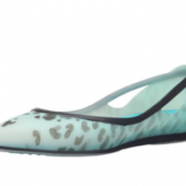 prime会员！Crocs 卡洛驰 Rio Leopard Fade Flat女士水墨点时尚平底鞋
