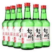 JINRO 真露 韩国竹炭酒 20.1° 360ml*6瓶