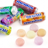 曼妥思（mentos） 劲嚼充气糖 混合味 1kg*2罐 +凑单品