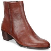 ECCO 爱步 型塑 女士真皮粗跟短靴 新低4.1折$72.99 到手￥630