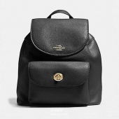 COACH 蔻驰 女士小号真皮双肩包  ￥1204包邮（￥1239-100+65）