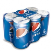 百事可乐330ml*6听 塑包 (新老包装随机发货)