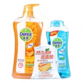 Dettol 滴露 健康沐浴露（柑橘沁爽950g+薄荷冰爽350g） 折19.95元（39.9，买2免1）